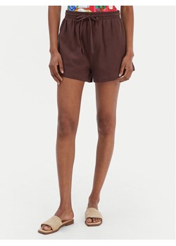 Seafolly Szorty materiałowe Crinkle 55429-SH Brązowy Regular Fit ze sklepu MODIVO w kategorii Szorty - zdjęcie 187677146