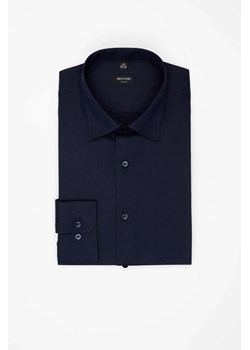 KOSZULA VERSONE 3327E DŁUGI RĘKAW SLIM FIT GRANATOWA Z BAWEŁNĄ ze sklepu Recman w kategorii Koszule męskie - zdjęcie 187677698