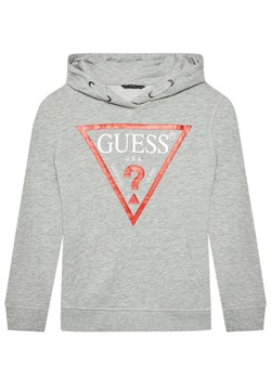 Guess Bluza L92Q09 KAUG0 Szary Regular Fit ze sklepu MODIVO w kategorii Bluzy chłopięce - zdjęcie 187678327