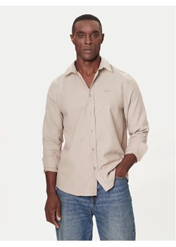 Guess Koszula M5BH26 W1961 Beżowy Regular Fit ze sklepu MODIVO w kategorii Koszule męskie - zdjęcie 187678329