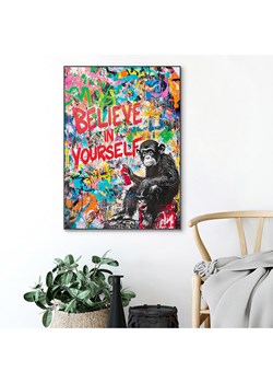 Orangewallz Druk artystyczny &quot;Monkey Graffiti&quot; w ramce ze sklepu Limango Polska w kategorii Obrazy - zdjęcie 187678597
