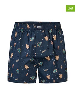 Happy Shorts Bokserki (2 pary) w kolorze granatowo-ciemnozielonym ze sklepu Limango Polska w kategorii Majtki męskie - zdjęcie 187678708
