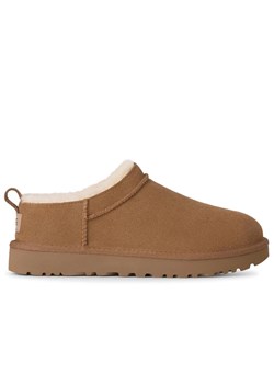 Buty damskie Ugg Classic Micro Boot 1173891-CHE - brązowe ze sklepu streetstyle24.pl w kategorii Śniegowce damskie - zdjęcie 187678759