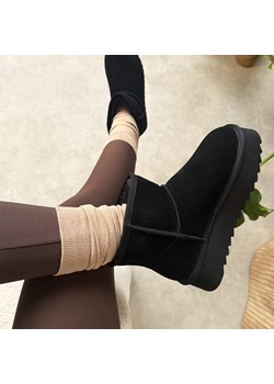 Czarne skórzane ciepłe zimowe mukluki, eskimoski T.Sokolski 531 ze sklepu suzana.pl w kategorii Śniegowce damskie - zdjęcie 187679907