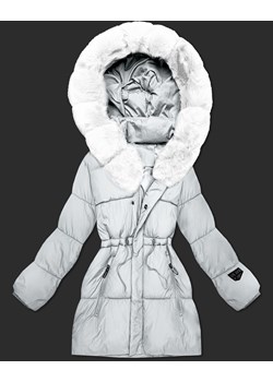 Zimowa kurtka damska z kapturem S'West złamany biały (B8550-26) ze sklepu goodlookin.pl w kategorii Kurtki damskie - zdjęcie 187679985