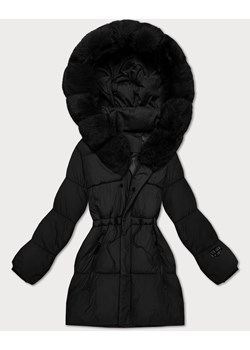 Zimowa kurtka damska z kapturem S'West czarna (B8550-1) ze sklepu goodlookin.pl w kategorii Kurtki damskie - zdjęcie 187679987