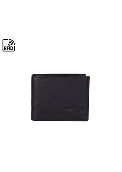Czarny portfel skórzany  ARIEL ze sklepu Słoń Torbalski w kategorii Portfele męskie - zdjęcie 187680047