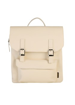 kremowy plecak skórzany Teofila ze sklepu Słoń Torbalski w kategorii Plecaki - zdjęcie 187680065