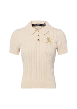 Lauren Ralph Lauren Sweter damski Kobiety Bawełna piaskowy jednolity ze sklepu vangraaf w kategorii Swetry damskie - zdjęcie 187680156