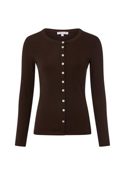Marie Lund Damska koszulka z dzianiny Kobiety Sztuczne włókno czekoladowy jednolity ze sklepu vangraaf w kategorii Swetry damskie - zdjęcie 187680178