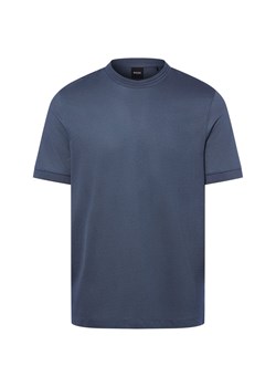 BOSS Koszulka męska - H-Thompson Mężczyźni Bawełna indygo jednolity ze sklepu vangraaf w kategorii T-shirty męskie - zdjęcie 187680186