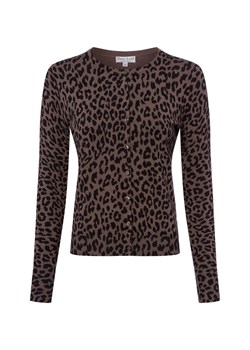 Marie Lund Kardigan damski Kobiety błotnisty wzorzysty ze sklepu vangraaf w kategorii Swetry damskie - zdjęcie 187680207