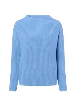 Opus Sweter damski z dzianiny - Parto Kobiety Bawełna jasnoniebieski jednolity ze sklepu vangraaf w kategorii Swetry damskie - zdjęcie 187680228
