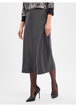Someday Damska satynowa spódnica - Odini Delight Kobiety antracytowy jednolity ze sklepu vangraaf w kategorii Spódnice - zdjęcie 187680269