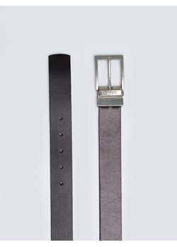 Pasek męski skórzany dwustronny ze srebrną klamrą czarny Ariso 906 ze sklepu Big Star w kategorii Paski męskie - zdjęcie 187680318