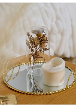 Sinsay - Szklany świecznik z kwiatem - biały ze sklepu Sinsay w kategorii Świeczniki - zdjęcie 187680857