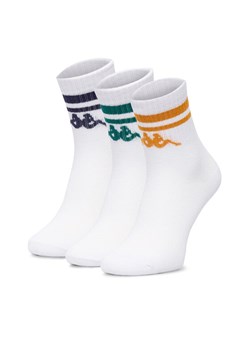 Skarpety długie Kappa CEO_KR_KAPPA_DZ005_W_AW25 Biały ze sklepu eobuwie.pl w kategorii Skarpetki dziecięce - zdjęcie 187680925