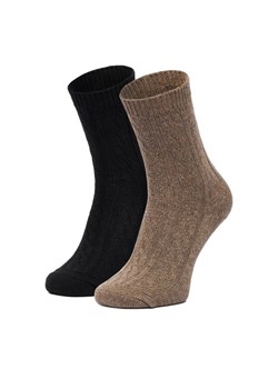 Nine West Skarpety długie CEO_LA_NW_17637_W_AW25 (2-PACK) Czarny ze sklepu MODIVO w kategorii Skarpetki damskie - zdjęcie 187681059