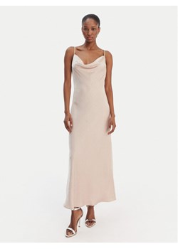 Guess Sukienka wieczorowa W6RK50 WJ732 Beżowy Classic Fit ze sklepu MODIVO w kategorii Sukienki - zdjęcie 187681087