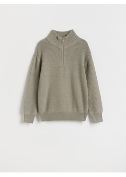 Reserved - Sweter z wiskozą - oliwkowy ze sklepu Reserved w kategorii Swetry chłopięce - zdjęcie 187681629