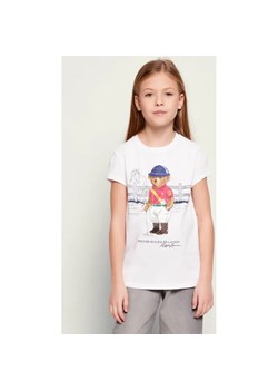 POLO RALPH LAUREN T-shirt | Regular Fit ze sklepu Gomez Fashion Store w kategorii Bluzki dziewczęce - zdjęcie 187681819