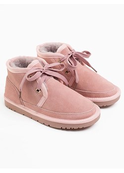 NICEBAY Skórzane botki zimowe "Corantine" w kolorze jasnoróżowym ze sklepu Limango Polska w kategorii Buty zimowe dziecięce - zdjęcie 187683128