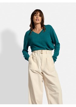 Just Cashmere Kaszmirowy sweter &quot;Nora&quot; w kolorze morskim ze sklepu Limango Polska w kategorii Swetry damskie - zdjęcie 187683245