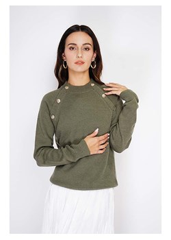 C&amp; Jo Sweter w kolorze khaki ze sklepu Limango Polska w kategorii Swetry damskie - zdjęcie 187683248