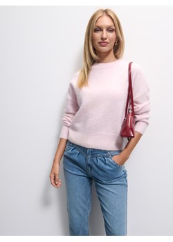 Mohito - Różowy sweter z wełną alpaki - pastelowy różowy ze sklepu Mohito w kategorii Swetry damskie - zdjęcie 187683477