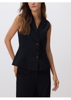 Reserved - Kamizelka w paski - czarny ze sklepu Reserved w kategorii Kamizelki damskie - zdjęcie 187683785