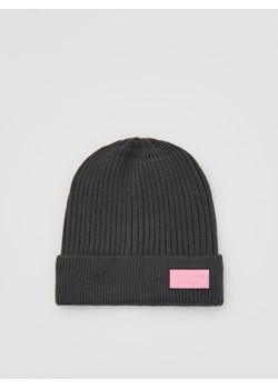 Reserved - Dzianinowa czapka z wiskozą - ciemnoszary ze sklepu Reserved w kategorii Czapki dziecięce - zdjęcie 187683809