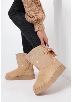 Beżowe Śniegowce Stikine ze sklepu born2be.pl w kategorii Śniegowce damskie - zdjęcie 187683897
