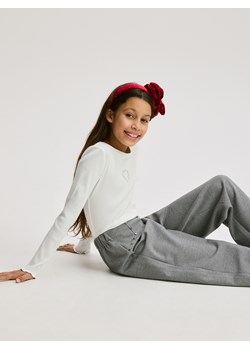 Reserved - Spodnie z dżetami - ciemnoszary ze sklepu Reserved w kategorii Spodnie dziewczęce - zdjęcie 187684117