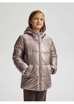 Reserved - Pikowana kurtka z połyskiem - fioletowy ze sklepu Reserved w kategorii Kurtki dziewczęce - zdjęcie 187684165