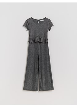 Reserved - Kombinezon z metaliczną nitką - ciemnoszary ze sklepu Reserved w kategorii Kombinezony dziewczęce - zdjęcie 187684259