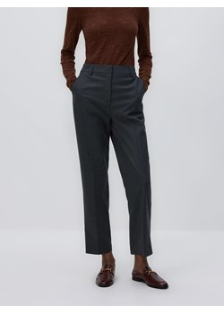 Reserved - Spodnie cygaretki - szary ze sklepu Reserved w kategorii Spodnie damskie - zdjęcie 187684295