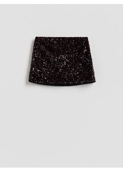Reserved - Spódnico-szorty z cekinami - mahoniowy ze sklepu Reserved w kategorii Spódnice - zdjęcie 187684308
