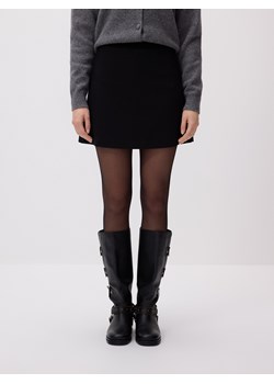 Reserved - Spódnico-szorty z dodatkiem wiskozy - czarny ze sklepu Reserved w kategorii Szorty - zdjęcie 187684417