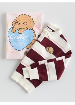 Reserved - Sweter polo w paski Boffie & Poko - wielobarwny ze sklepu Reserved w kategorii Swetry chłopięce - zdjęcie 187684525