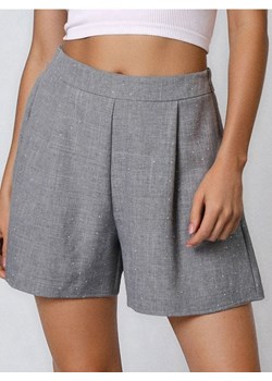 Sinsay - Szorty z kryształkami - szary ze sklepu Sinsay w kategorii Szorty - zdjęcie 187685136