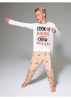 Sinsay - Bawełniana piżama dwuczęściowa z motywem świątecznym - kremowy ze sklepu Sinsay w kategorii Piżamy dziecięce - zdjęcie 187685178