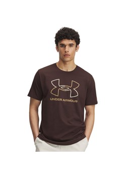 Męski t-shirt z nadrukiem Under Armour UA Gl Foundation Update Ss - brązowy ze sklepu Sportstylestory.com w kategorii T-shirty męskie - zdjęcie 187686569