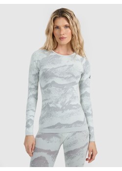 Damska bielizna termoaktywna (góra) 4F 4FWAW25USEAF208 - szara ze sklepu Sportstylestory.com w kategorii Bielizna termoaktywna damska - zdjęcie 187686755
