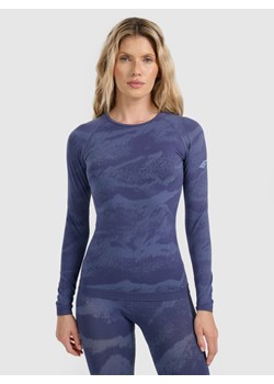 Damska bielizna termoaktywna (góra) 4F 4FWAW25USEAF208 - granatowa ze sklepu Sportstylestory.com w kategorii Bielizna termoaktywna damska - zdjęcie 187686758