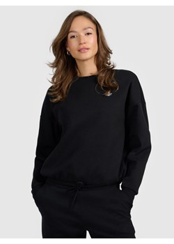 Damska bluza nierozpinana bez kaptura 4F 4FRAW25TSWSF2590 - czarna ze sklepu Sportstylestory.com w kategorii Bluzy damskie - zdjęcie 187686789