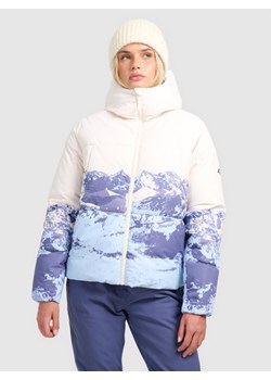 Damska kurtka narciarska 4F 4FWAW25TTJAF0808 - niebieska ze sklepu Sportstylestory.com w kategorii Kurtki damskie - zdjęcie 187686815