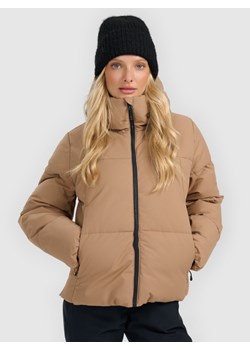Damska kurtka narciarska 4F 4FWAW25TTJAF0808 - beżowa ze sklepu Sportstylestory.com w kategorii Kurtki damskie - zdjęcie 187686826
