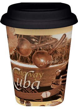 Könitz Kubek To-Go &quot;Coffee Cuba&quot; w kolorze brązowym - 380 ml ze sklepu Limango Polska w kategorii Kubki - zdjęcie 187687055