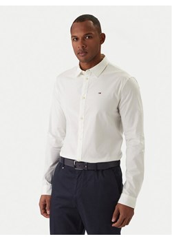 Tommy Jeans Koszula DM0DM04405 Biały Slim Fit ze sklepu MODIVO w kategorii Koszule męskie - zdjęcie 187687445
