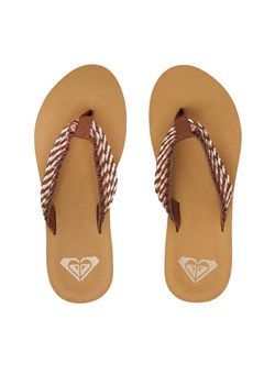 Roxy Japonki ARJL101113 Brązowy ze sklepu MODIVO w kategorii Klapki damskie - zdjęcie 187687489